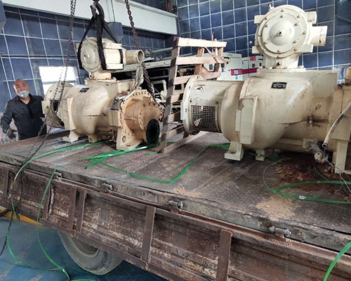 鶴煤集團(tuán)登?？諌簷C(jī)大修項(xiàng)目現(xiàn)場